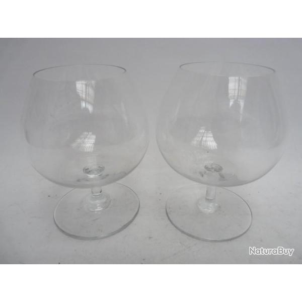 BACCARAT Verres a cognac (2) Art de la table