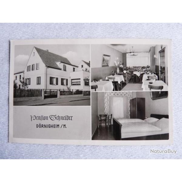 CP Allemagne H�tel Pension SCHNEIDER D�rnigheim / M Carte Postale