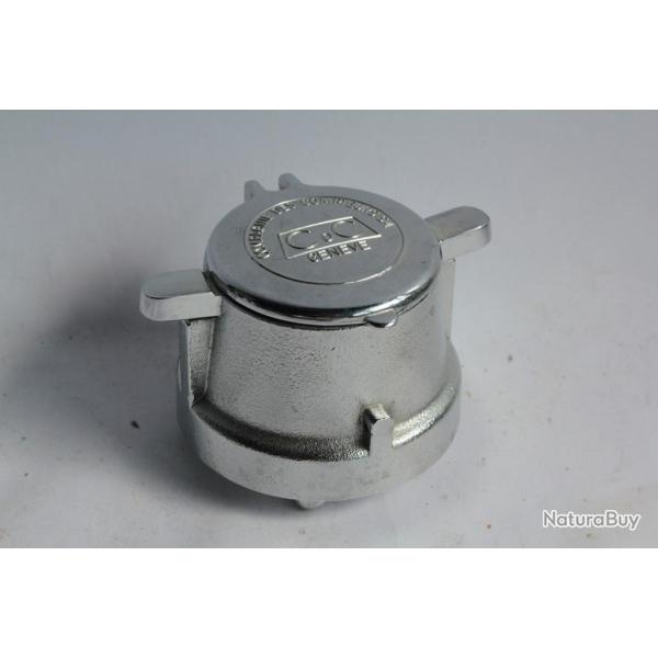 Cendrier m�tal publicit� Cie Compteurs Gen�ve Cigarettes Tabac Fumeur