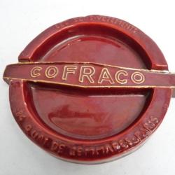Cendrier céramique publicité COFRACO Sous-Vêtements Paris