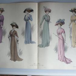 Grande Gravure Accessoires de Mode Femme 1908 Toilette