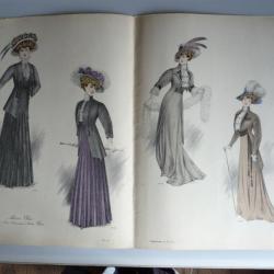 Grande Gravure Accessoires de Mode Femme 1908 Toilette