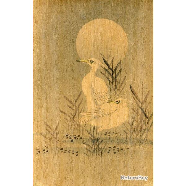 CPA Japon fantaisie peinte main trame bois H�ron