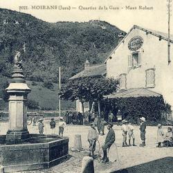 CPA 39 JURA MOIRANS Quartier de la Gare Mont Robert