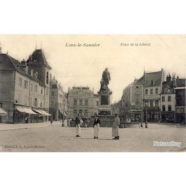 CPA 39 JURA LONS LE SAUNIER Place de la Libert� 1908