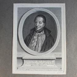 Gravure XVIIIe siècle François de la Chaize