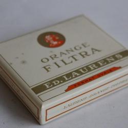 Boite a cigarettes ED.LAURENS Orange Filtra tabac objets du fumeur