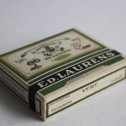 Boite a cigarettes ED.LAURENS Khédive Vert Extension Hollandaise tabac