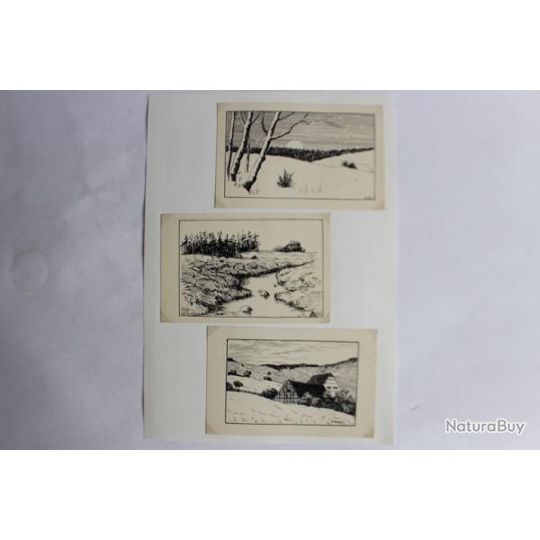 Dessins a l'encre G. Berger