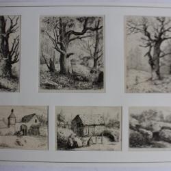 Ensemble de gravures A. Protche