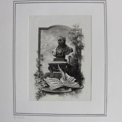 Dessin sur papier plâtré  R. Töpfer Genève