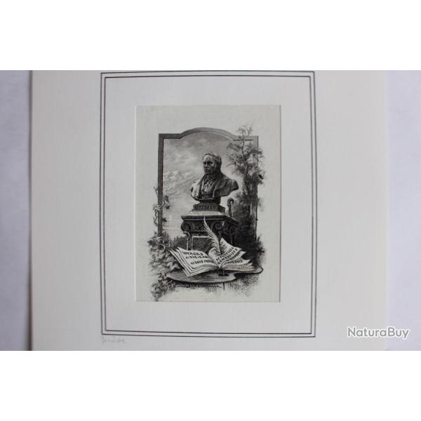 Dessin sur papier pl�tr�  R. T�pfer Gen�ve