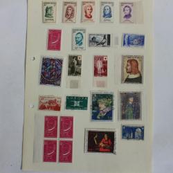 Timbres France neuf entre 1956 et 1965