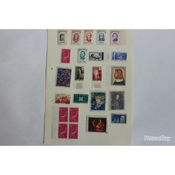 Timbres France neuf entre 1956 et 1965