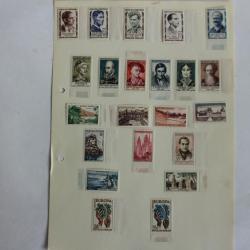Timbres France neuf 1957