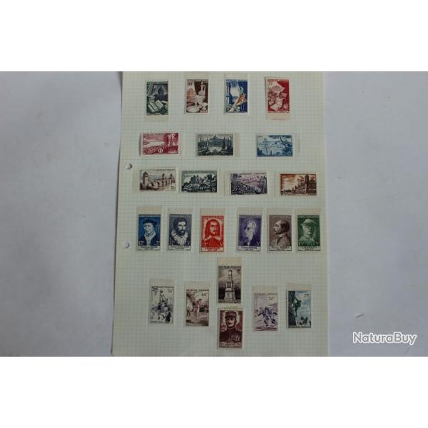 Timbres France neuf 1954 - 1956