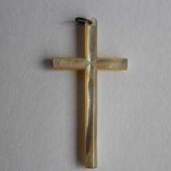 Ancienne croix nacre XIXe religion
