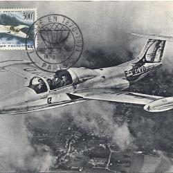 Carte-maximum France - PA n°35 Aviation Morane Saulnier 360