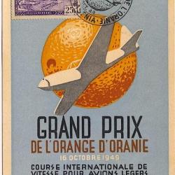 Carte-maximum Algérie - PA n°5 Aviation