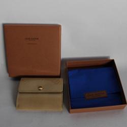 LOUIS VUITTON porte monnaie LUDLOW cuir monogram vernis perle