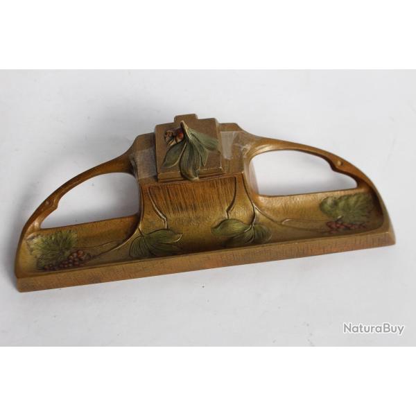 Encrier bronze Art nouveau Objets d'�criture objets de bureau