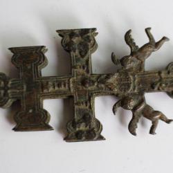 Croix patriarcale archiépiscopale reliquaire Caravaca XVIIIe siècle