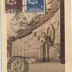 Carte-maximum France n° 386/387 - Infanterie