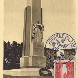 Carte-maximum France n° 395 - Santé militaire