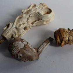 Fourneaux de pipe (3) anciens