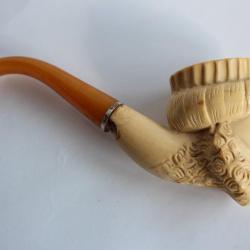 Fourneau de pipe ecume tête Turc