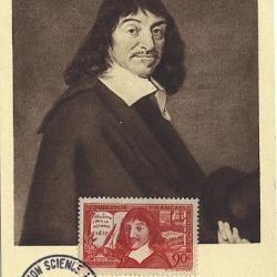 Carte-maximum France  n° 341 - René Descartes
