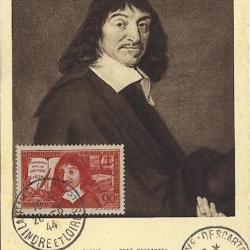 Carte-maximum France  n° 341 - René Descartes