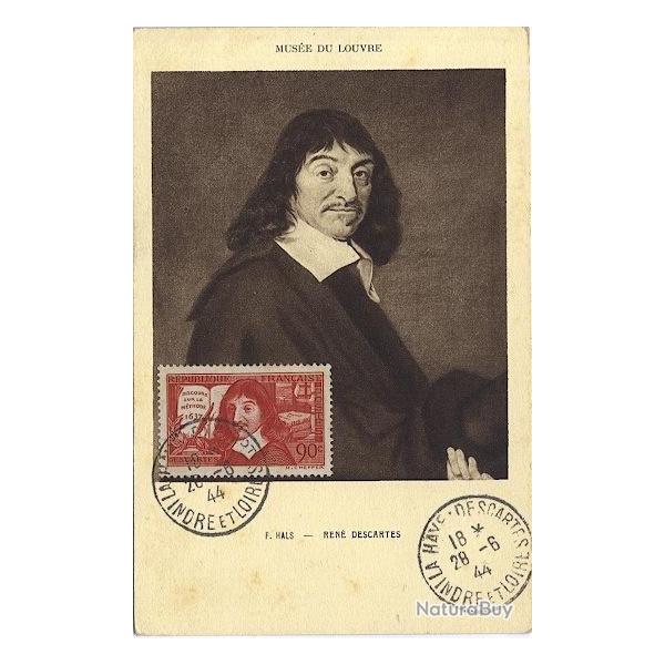 Carte-maximum France  n� 341 - Ren� Descartes