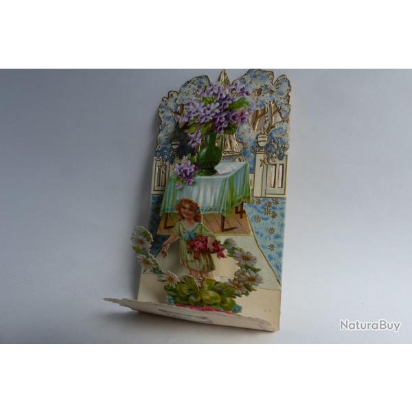 Image chromo a syst�me XIXe si�cle diorama