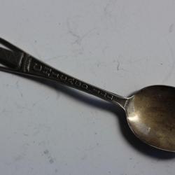 Cuillère souvenir Chicago argent émail