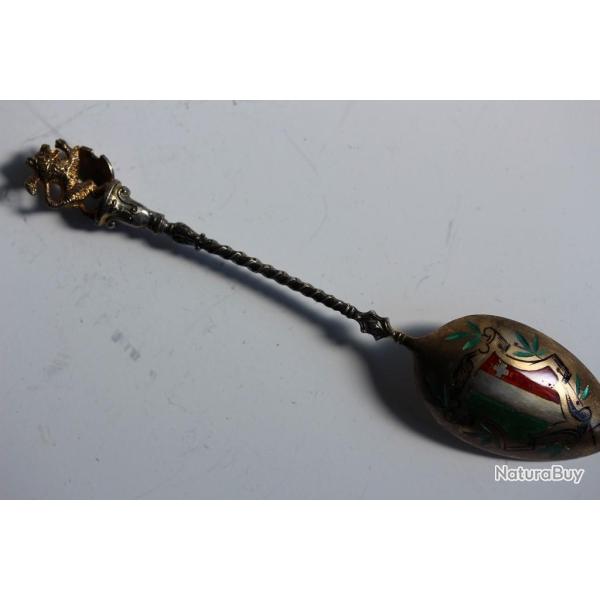 Cuill�re souvenir Neuchatel Suisse argent �mail