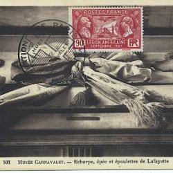Carte-maximum France n° 244 - Lafayette