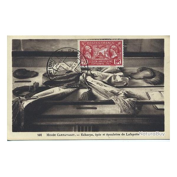 Carte-maximum France n� 244 - Lafayette