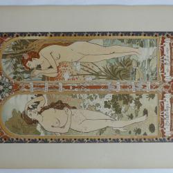 Estampe Printemps - Eté Panneaux SIMAS Art nouveau