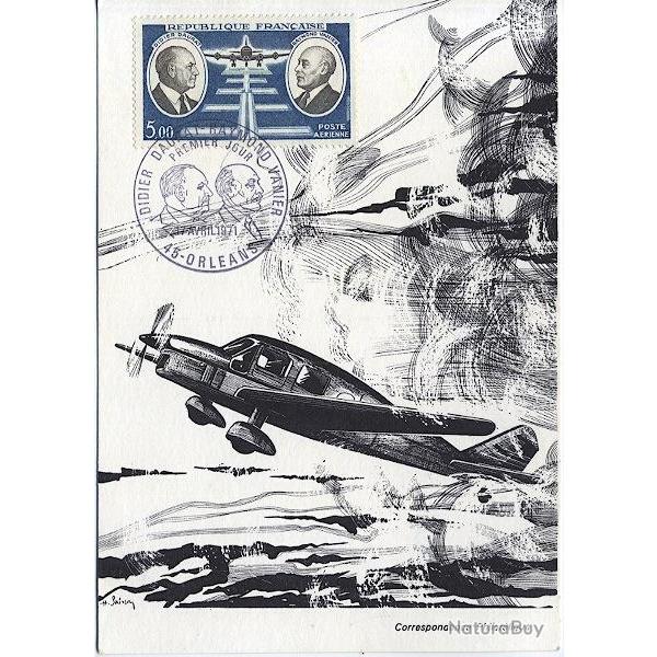 Carte-maximum France  PA n� 46 - Dorat - Vanier - Pilotes
