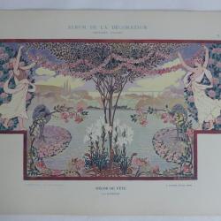 Estampe Décor de fête BARBERIS Art nouveau