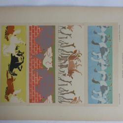 Estampe Frises au pochoir Francis JOURDAIN Art nouveau