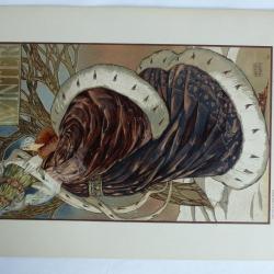 Estampe Hiver Panneau décoratif PATTEN-WILSON Art nouveau