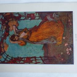 Estampe La danse Panneau AMAN JEAN Art nouveau