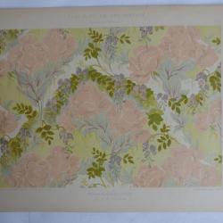 Estampe Roses et glycines C. G. FORRER Art nouveau