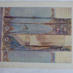 Estampe Décor de fenêtre MADELEINE Art nouveau