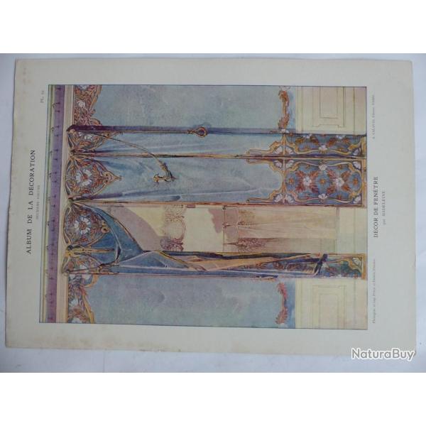 Estampe Dcor de fentre MADELEINE Art nouveau