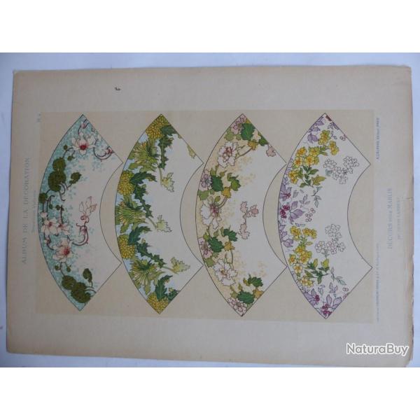 Estampe Dcors pour marlis HENRY LAMBERT Art nouveau