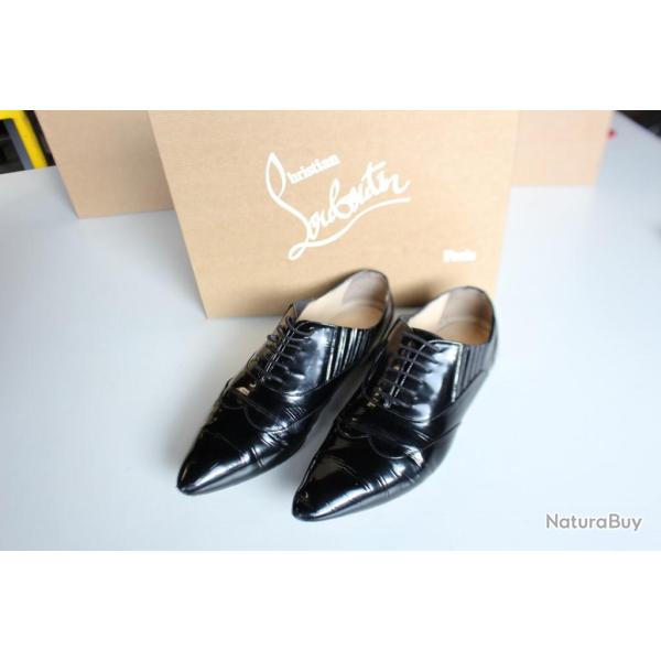 CHRISTIAN LOUBOUTIN chaussures Platt Dance Flat Jazz T38 Richelieu