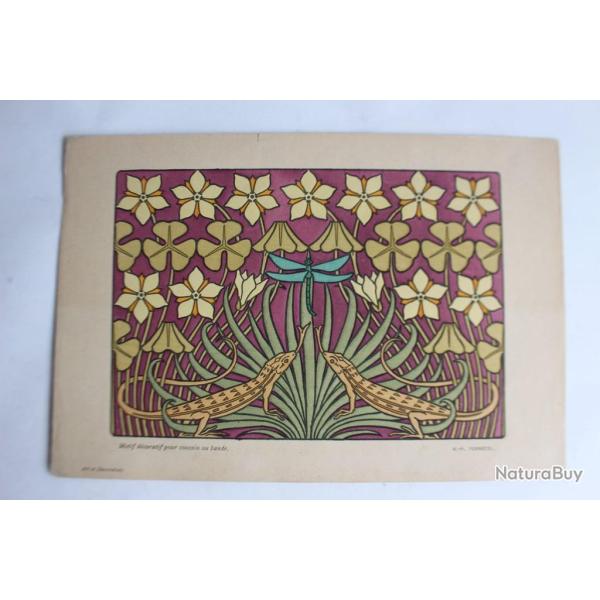 Estampe M-P VERNEUIL Art nouveau